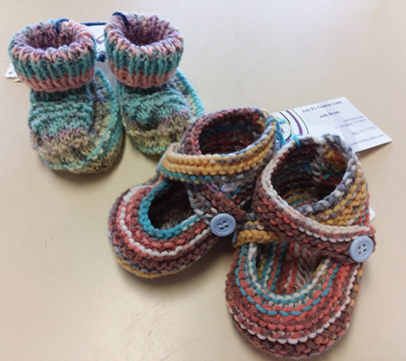 Hand knit garments and accessories at Peacham Corner Guild