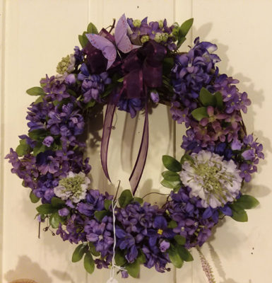 floral arrangements and wreaths by jane Oakes at Peacham Corner Guild