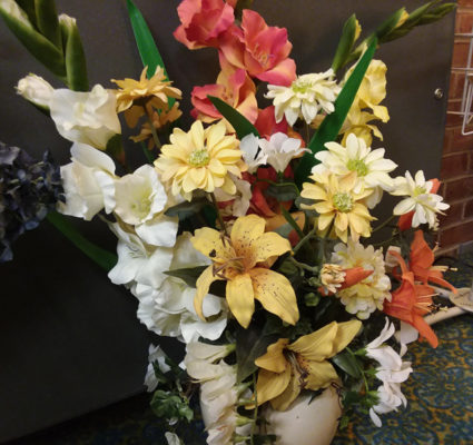 floral arrangements and wreaths by jane Oakes at Peacham Corner Guild