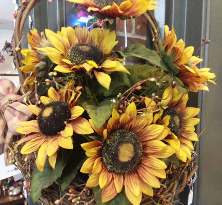 floral arrangements and wreaths by jane Oakes at Peacham Corner Guild