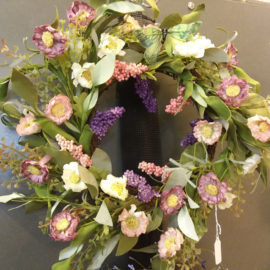 floral arrangements and wreaths by jane Oakes at Peacham Corner Guild